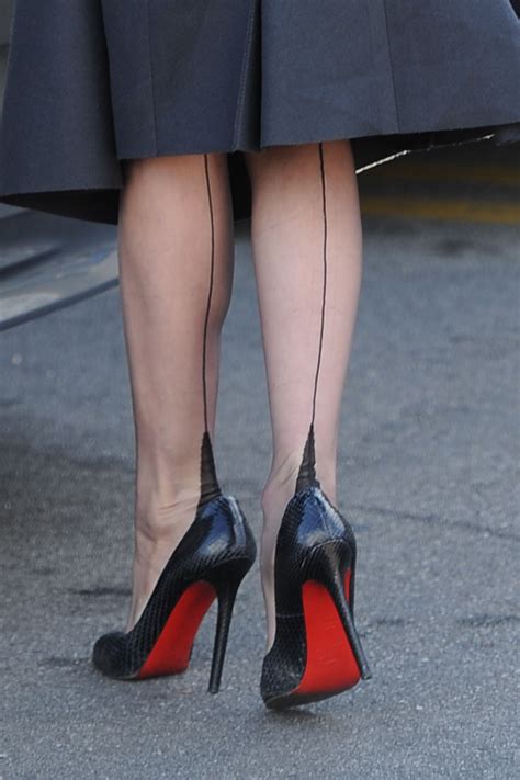 louboutin heels stockings.